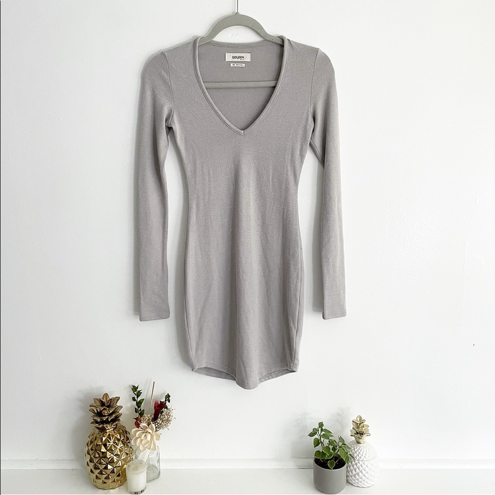Aritzia Golden by TNA ‘Striat’ Knit Dress